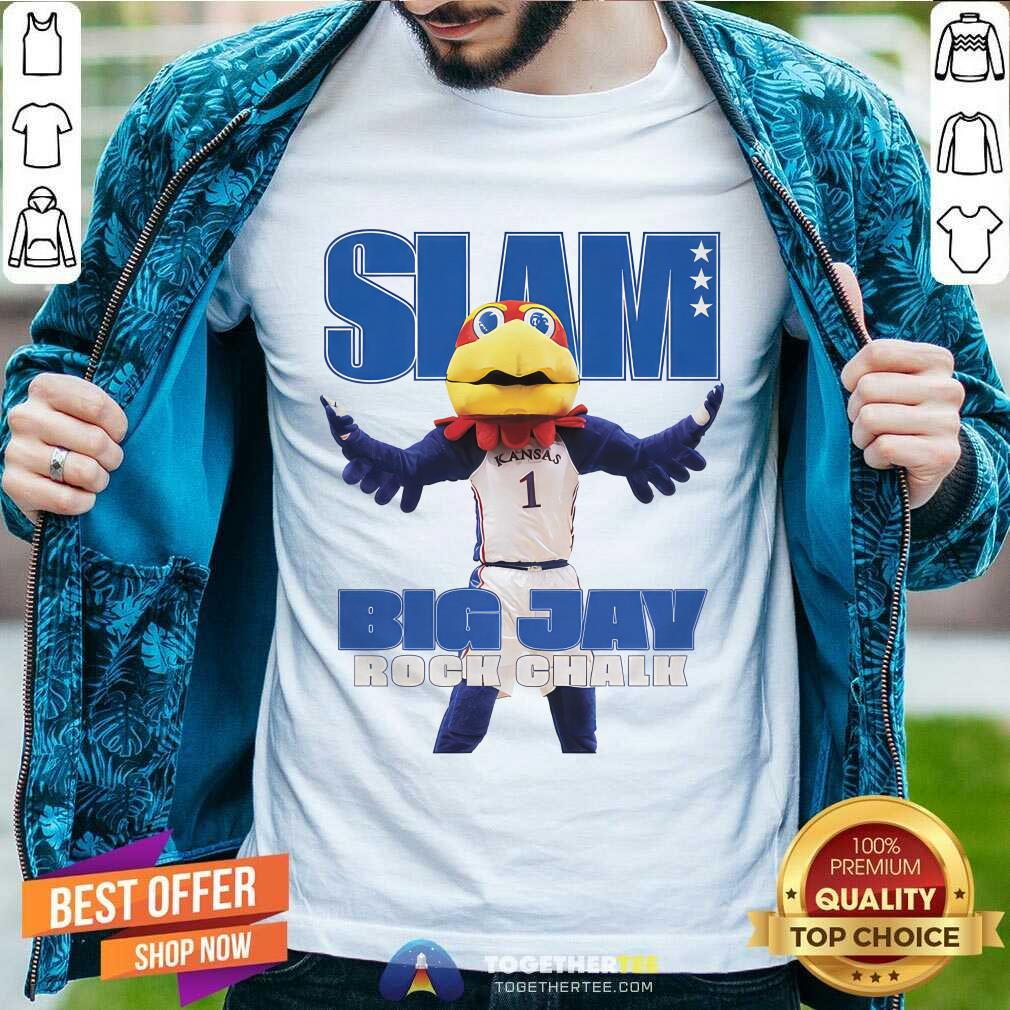 shirt Slam Kansas Mascot Big Jay Rock Chalk T-shirt