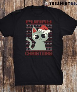 Purry Christmas Funny Cat Christmas Shirt