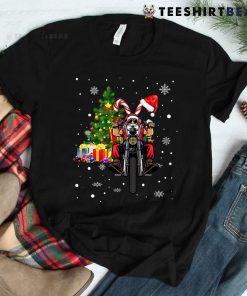 Santa On Motorcycle Biker Christmas Motorbike Shirt