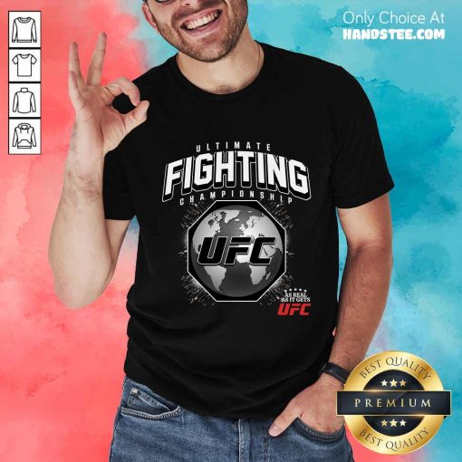 Ultimate Fighting UFC Black Octagon Flags T-Shirt