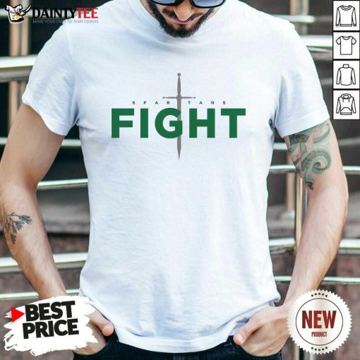 Adult Spartans Fight Sword T-shirt