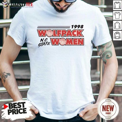 1998 NC State Basketball Wolfpack Women T-shirt