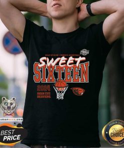 Oregon State Beavers 2024 NCAA Women's Basketball Tournament March Madness Sweet 16 Fast Break T-Shirt