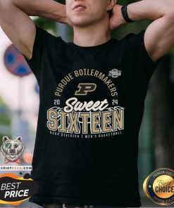 Purdue Boilermakers 2024 NCAA Men's Basketball Tournament March Madness Sweet Sixteen Defensive Stance T-Shirt
