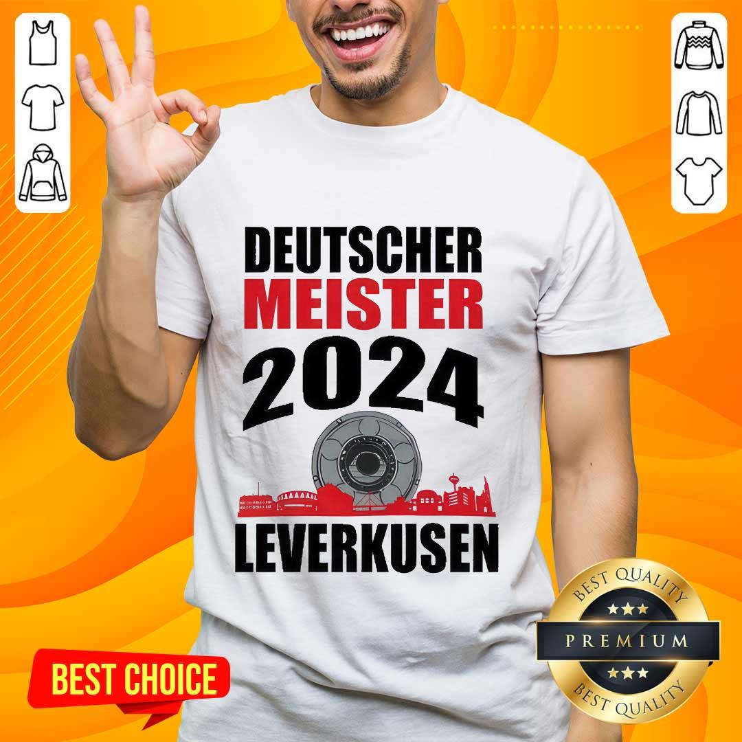 Shirt Bayer Leverkusen 2024 Champions Deutscher Meister T-shirt