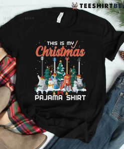 This Is My Christmas Pajama Funny Guitar Xmas Shirt