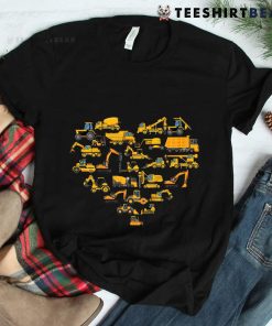 Types Of Construction Excavator Bulldozer Truck Crane Shirt
