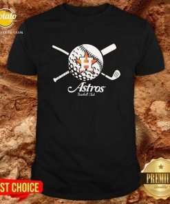 Exclusive Houston Astros Golf And Baseball T-shirt