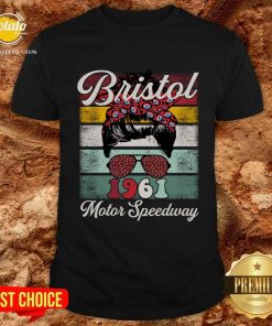 Bristol Motor Speedway Ladies Vintage Messy Bun T-shirt