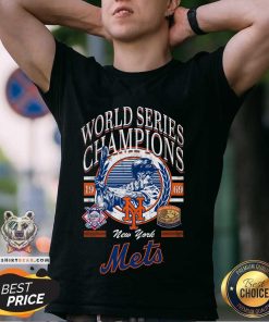 New York Mets World Series Champions Black T-shirt