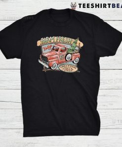 Vintage Farm Fresh Christmas Trees Red Truck Shirt