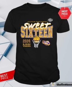 LSU Tigers 2024 NCAA Women's Basketball Tournament March Madness Sweet 16 Fast Break T-Shirt