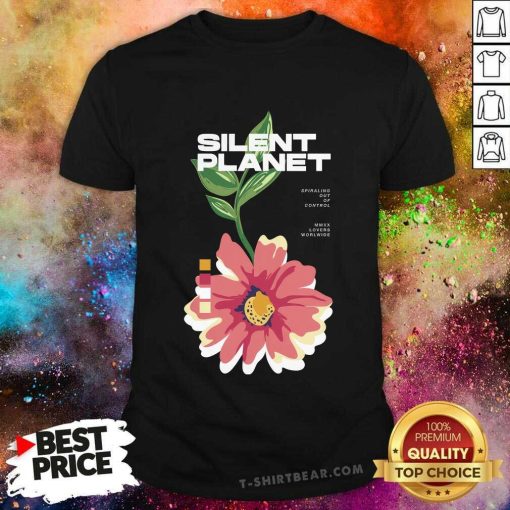 Spiraling Out Of Control Silent Planet Flower T-shirt