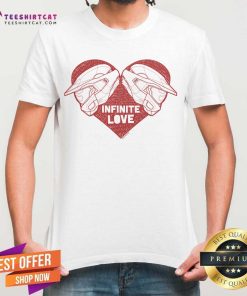 Infinite Love Halo Helmet Heart Fleece T-shirt