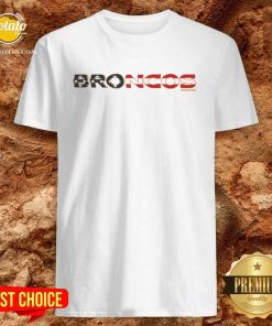 Denver Broncos Flag Script Franklin T-Shirt