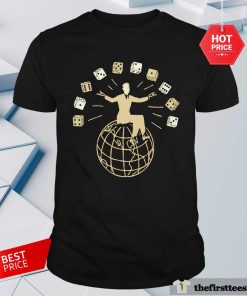 Set Your Goals Dice Black T-shirt