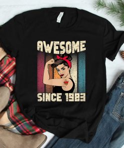 40 Year Old Awesome Since 1983 40th Birthday Shirt