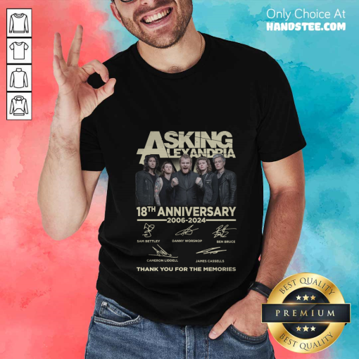 Asking Alexandria 18th Anniversary 2006-2024 Thank You For The Memories T-Shirt