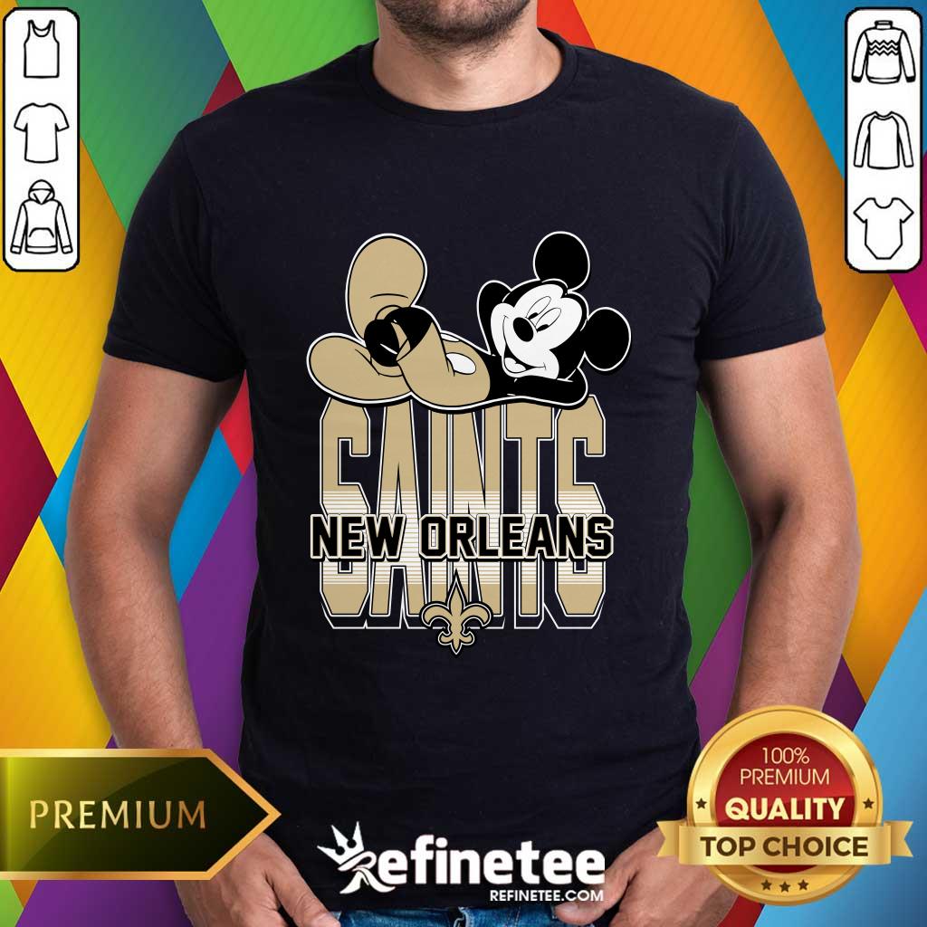 Shirt Saints New Orleans Mickey Kick Back T-shirt