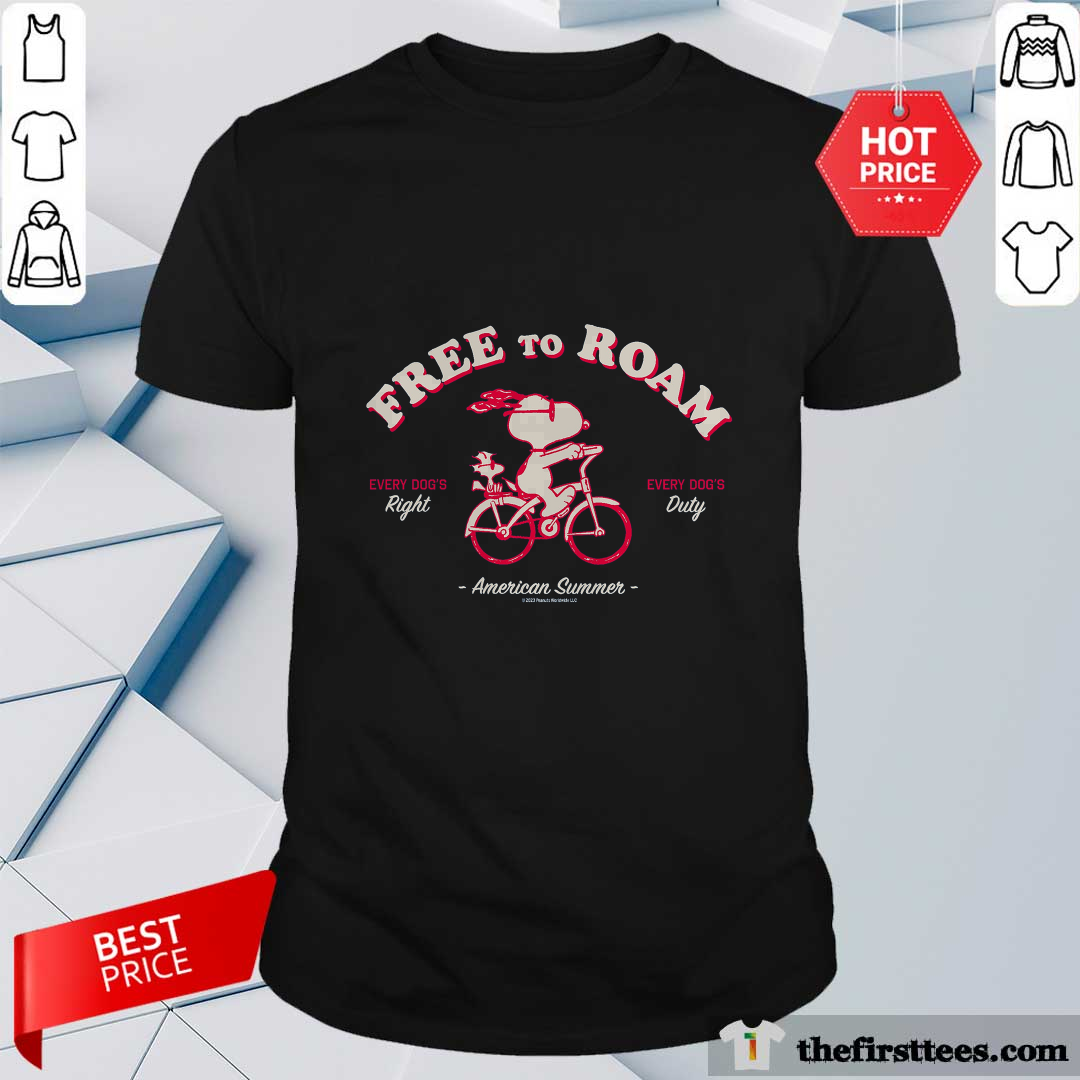 Shirt Offical Snoopy Free To Roam T-Shirt