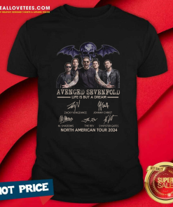 Offical Avenged Sevenfold Life Is But A Dream North American Tour 2024 T-Shirt