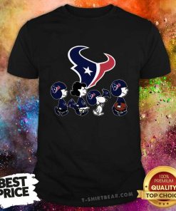 The Peanuts Snoopy And Friends Cheer For The Houston Texans NFL T-shirt