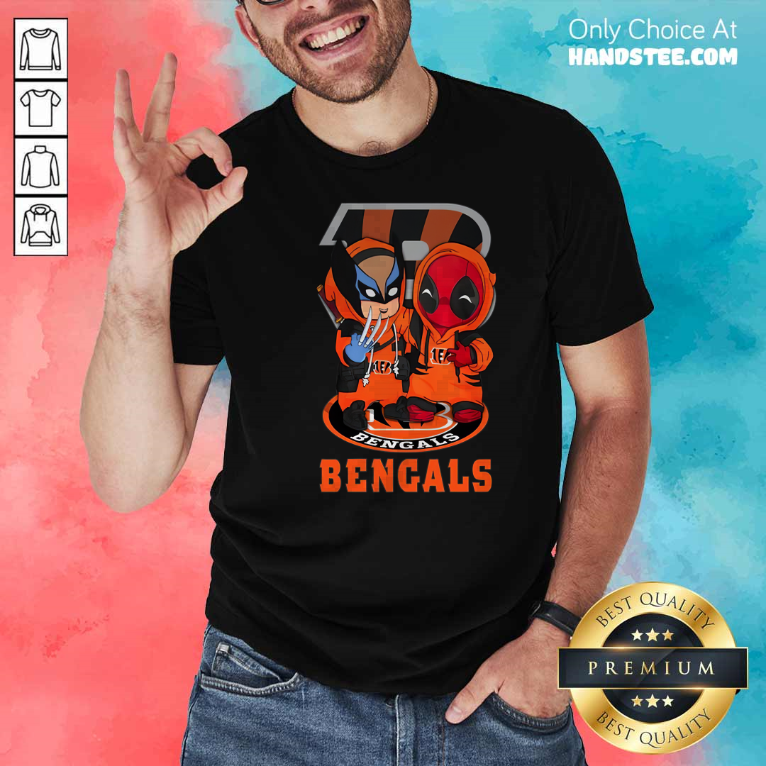 Shirt Cincinnati Bengals Marvel Wolverine Deadpool True Friends T-shirt