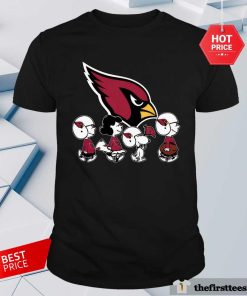 The Peanuts Snoopy And Friends Cheer For The Arizona Cardinals NFL T-shirt