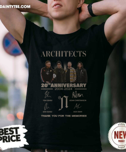 Architects 20th Anniversary 2004-2024 Thank You For The Memories T-Shirt
