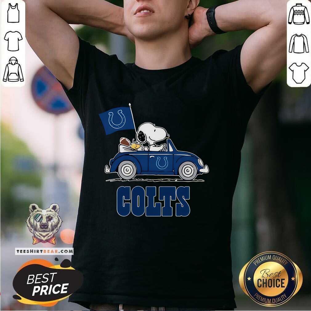 Shirt Snoopy And Woodstock Ride The Indianapolis Colts Car T-shirt