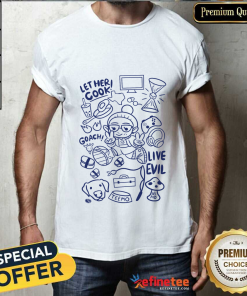 Let Her Cook Gremlin Doodle T-Shirt