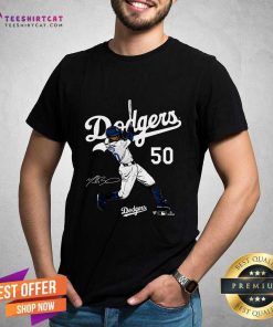 Mookie Betts Royal Los Angeles Dodgers Player Swing T-Shirt