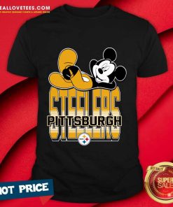 Pittsburgh Steelers Mickey Kick Back T-shirt