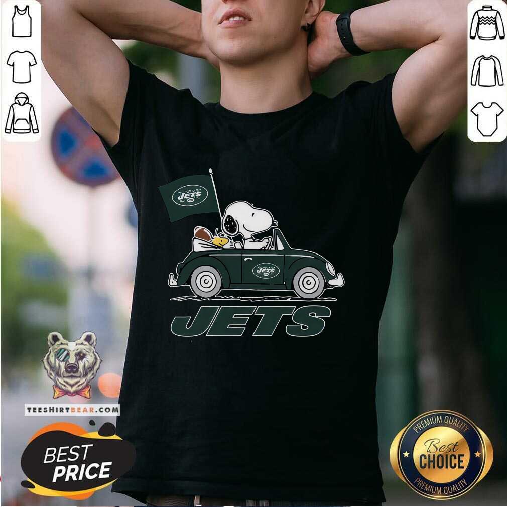 Shirt Snoopy And Woodstock Ride The New York Jets Car NFL T-shirt