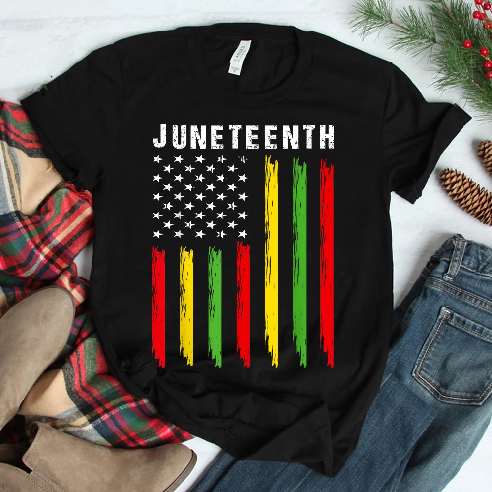 African American Flag Juneteenth Shirt African American Flag Juneteenth Shirt