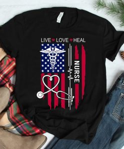 American Flag Nurse Day Shirt