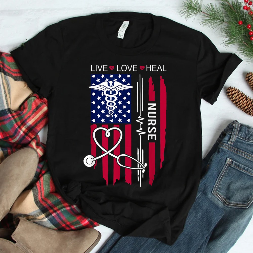 American Flag Nurse Day Shirt American Flag Nurse Day Shirt