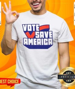 Awesome Check Mark Vote Save America T-shirt