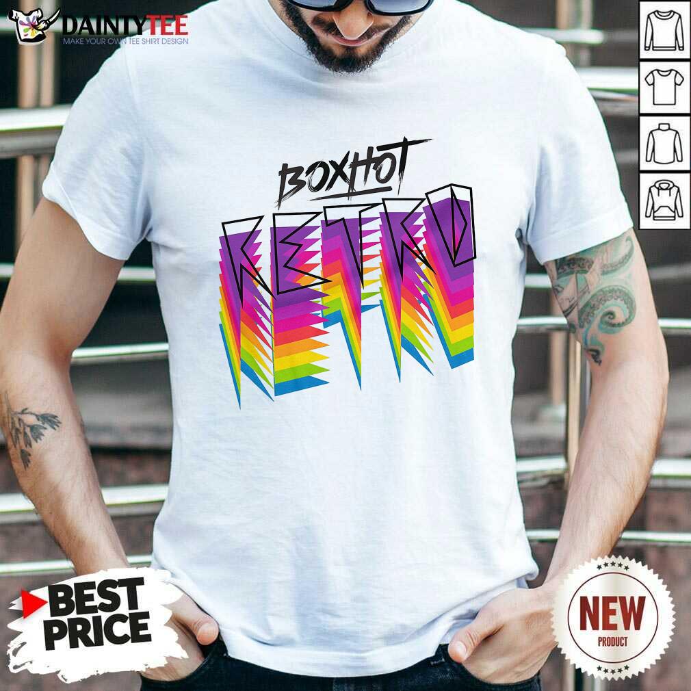 Shirt BOXHOT Retro Rainbow T-shirt