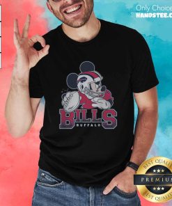 Buffalo Bills Mickey At Quarterback Disney Vintage Football T-shirt