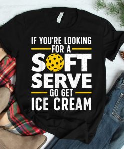 Cool Pickleball Pickle Ball Player Soft Serve Shirt