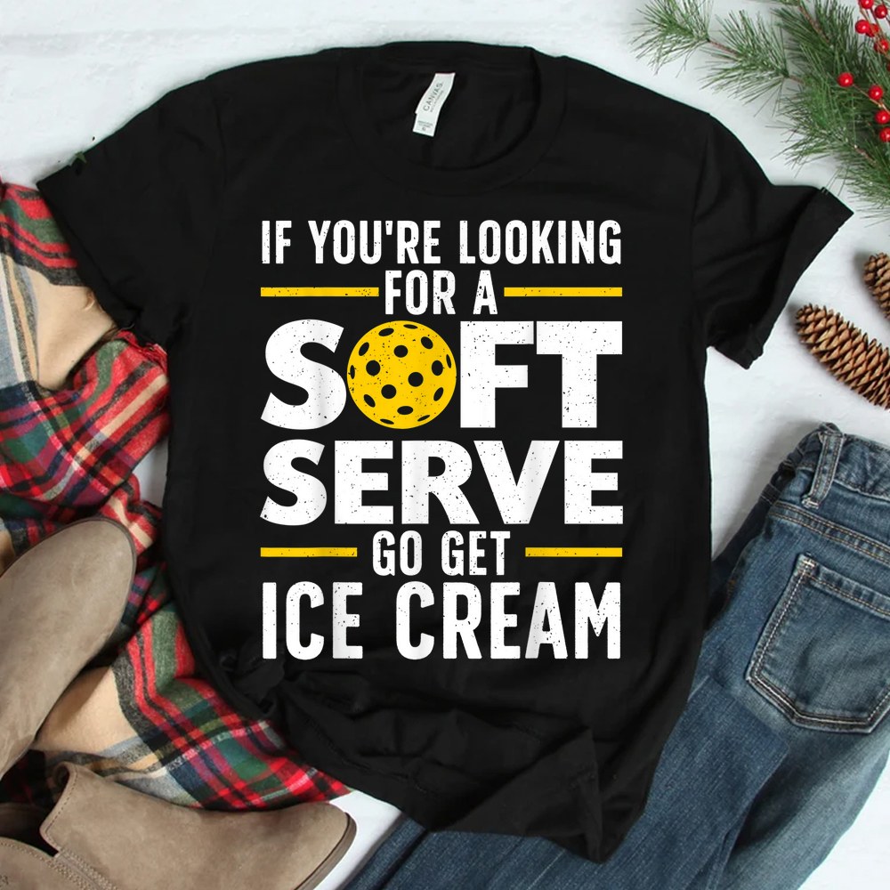 Cool Pickleball Pickle Ball Player Soft Serve Shirt Cool Pickleball Pickle Ball Player Soft Serve Shirt