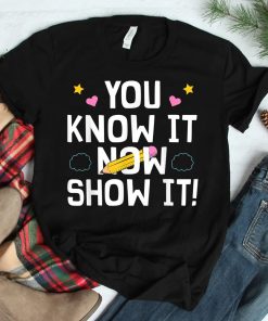 Cool Teacher Testing Test Day Math Science Shirt