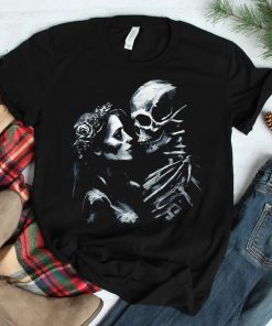 Deaths Bride Dark Romance Gothic Love Dark Art Skeleton Shirt
