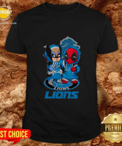 Detroit Lions Marvel Wolverine Deadpool True Friends T-shirt