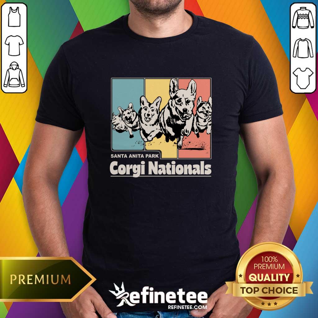 Shirt Fast & Furryous Santa Anita Park Corgi Nationals T-shirt