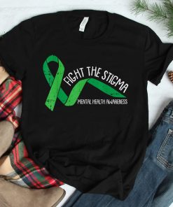 Fight The Stigma Mental Health Awareness Green Ribbon Shirt
