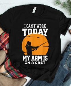 Fisherman Dad Cant Work Today Shirt