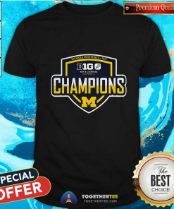 Offical Navy Michigan Wolverines 2024 Big Ten Men's Lacrosse Tournament Champions T-Shirt