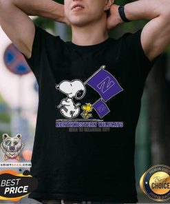 Great Snoopy Northwestern Wildcats Road To Oklahoma City T-Shirt